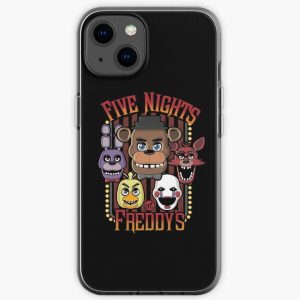 Five Nights At Freddy's Pizzeria Multi-Character iPhone Soft Case RB0606 product Offical fnaf Merch