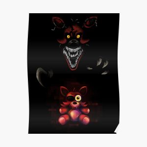 Five Nights at Freddy's - Fnaf 4 - Nightmare Foxy Plush Poster RB0606 product Offical fnaf Merch