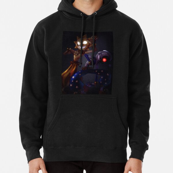 Five Nights at Freddy's Security Breach - Sun and Moon Dark Pullover Hoodie RB0606 product Offical fnaf Merch