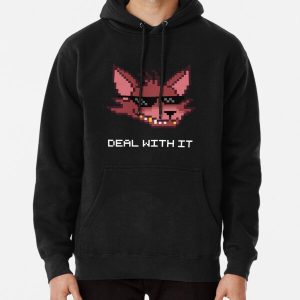 Five Nights at Freddy's - FNAF - Foxy - Deal With It (White Font) Pullover Hoodie RB0606 product Offical fnaf Merch
