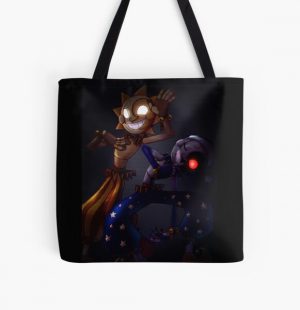 Five Nights at Freddy's Security Breach - Sun and Moon Dark All Over Print Tote Bag RB0606 product Offical fnaf Merch