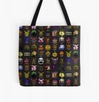 Five Nights at Freddy's - Pixel art - Multiple Characters New Set All Over Print Tote Bag RB0606 product Offical fnaf Merch
